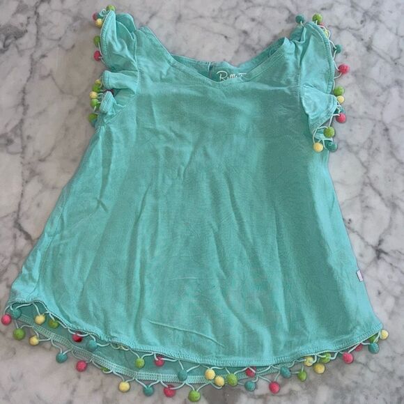 RuffleButts Pom Pom Butterfly Cover-Up - Picture 1 of 4